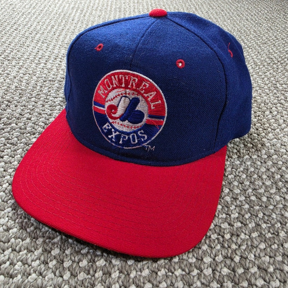 Starter Montreal Expos Hat Men One Size The Natural Snapback Blue Red Wool 90s
